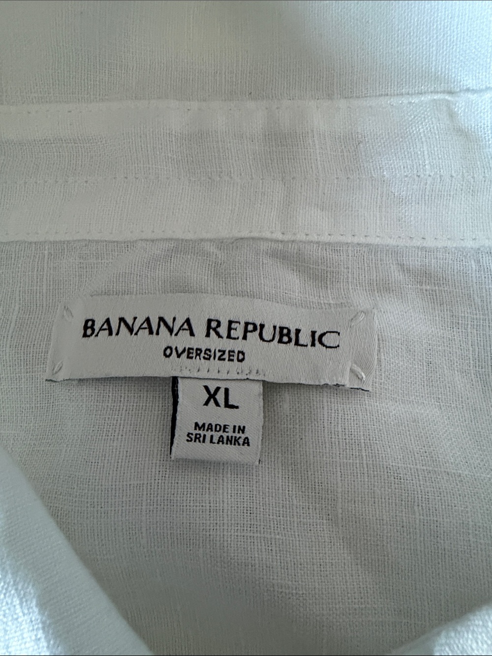 Banana Republic Oversized Linen Shirt- White - Picture 4 of 4